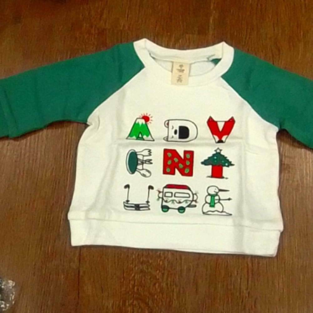 Tucker + Tate Graphic Colorblock Fleece Ivory Egret Adventure 3m NWT